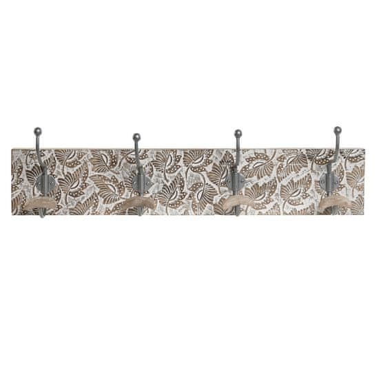 DKD Home Decor Stenski obešalnik DKD Home Decor Iron Mango wood Indian Man 76 x 14 x 21 cm