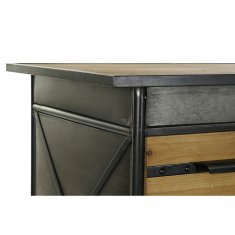 DKD Home Decor Pisalna miza DKD Home Decor Natural Black Metal 120 x 50 x 80 cm MDF Wood