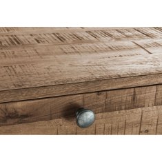 DKD Home Decor Pisalna miza DKD Home Decor Kovina Mango les (118 x 40 x 115 cm)