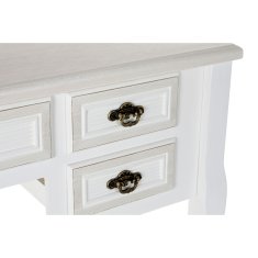 DKD Home Decor Pisalna miza DKD Home Decor MDF aluminij bela (90 x 40 x 78 cm)