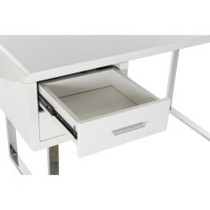 DKD Home Decor Pisalna miza DKD Home Decor Bela srebrna kovina MDF les 120 x 55 x 76 cm