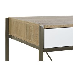 DKD Home Decor Pisalna miza DKD Home Decor Bela rjava kovina MDF les 110 x 55 x 76 cm