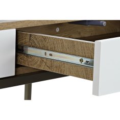 DKD Home Decor Pisalna miza DKD Home Decor Bela rjava kovina MDF les 110 x 55 x 76 cm