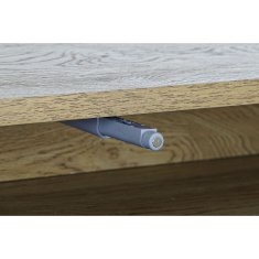 DKD Home Decor Pisalna miza DKD Home Decor Bela rjava kovina MDF les 110 x 55 x 76 cm