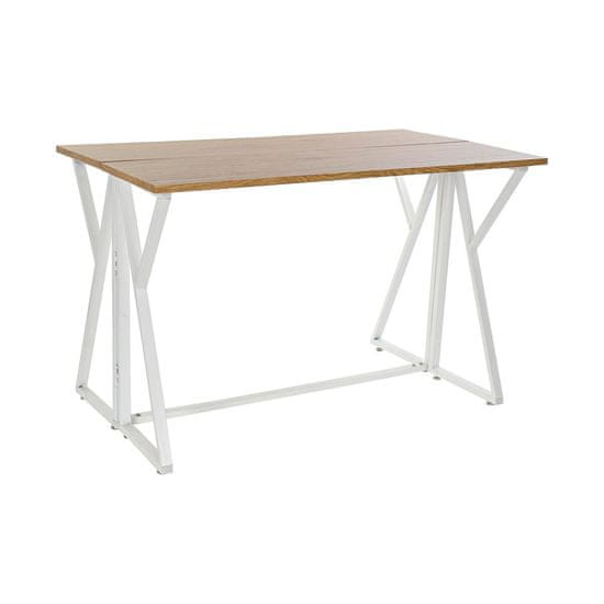 DKD Home Decor Pisalna miza DKD Home Decor Natural Metal MDF White (120 x 70 x 75 cm)