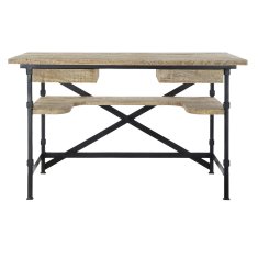 DKD Home Decor Pisalna miza DKD Home Decor Metal Wood (130 x 70 x 78 cm)