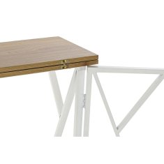 DKD Home Decor Pisalna miza DKD Home Decor Natural Metal MDF White (120 x 70 x 75 cm)