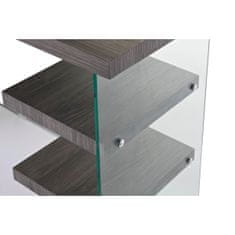 DKD Home Decor Pisalna miza DKD Home Decor Crystal Grey Transparent MDF kaljeno steklo (120 x 50 x 76 cm)