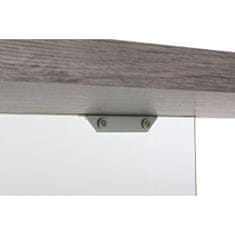 DKD Home Decor Pisalna miza DKD Home Decor Crystal Grey Transparent MDF kaljeno steklo (120 x 50 x 76 cm)
