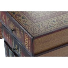 DKD Home Decor Pisalna miza DKD Home Decor Wood Multicolour PU (120 x 50 x 78 cm)