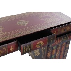DKD Home Decor Pisalna miza DKD Home Decor Wood Multicolour PU (120 x 50 x 78 cm)
