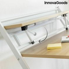 InnovaGoods Zložljiva pisalna miza s polico InnovaGoods Tablezy Wood (obnovljena A)