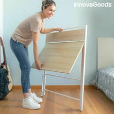 InnovaGoods Zložljiva pisalna miza s polico InnovaGoods Tablezy Wood (obnovljena A)