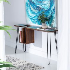 BigBuy Pisalna miza 140 x 35 x 77 cm Kovina Les