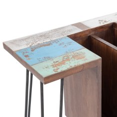 BigBuy Pisalna miza 140 x 35 x 77 cm Kovina Les