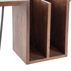 BigBuy Pisalna miza 140 x 35 x 77 cm Kovina Les