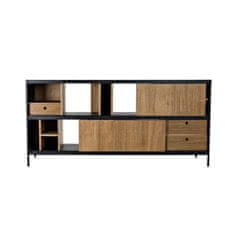DKD Home Decor Bivak DKD Home Decor Alvin Black Natural Iron Fresno 160 x 40 x 75 cm