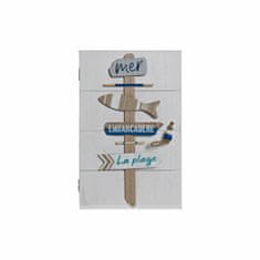 DKD Home Decor Omarica za ključe DKD Home Decor Bela MDF Les (19 x 7 x 30 cm)