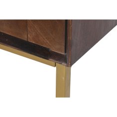 DKD Home Decor Bivak DKD Home Decor Bela Črna Zlata Temno rjava 84 x 43 x 152 cm