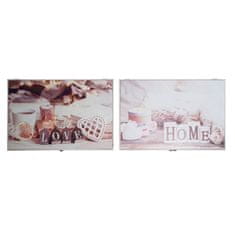 DKD Home Decor Omarica za ključe DKD Home Decor Multicolor MDF Wood 2 enoti 46,5 x 6 x 31,5 cm