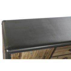 DKD Home Decor Bivak DKD Home Decor MB-171204 144 x 45 x 75 cm jelka naravna kovina svetlo siva