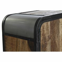 DKD Home Decor Bivak DKD Home Decor MB-181233 140 x 43 x 80 cm Črna kovina Rjava Temno rjava Mango les