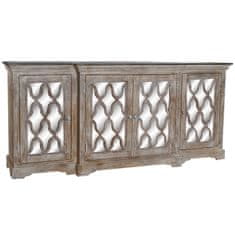 DKD Home Decor Bivak DKD Home Decor Bela Rjava Kristal Mango les 217 x 51 x 98 cm
