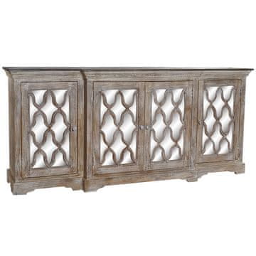 DKD Home Decor Bivak DKD Home Decor Bela Rjava Kristal Mango les 217 x 51 x 98 cm