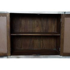 DKD Home Decor Bivak DKD Home Decor Bela Rjava Kristal Mango les 217 x 51 x 98 cm