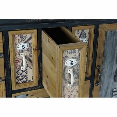 DKD Home Decor Bivak DKD Home Decor bela črna naravna kovina jelka 120 x 50 x 73,5 cm