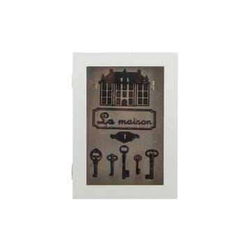 DKD Home Decor Omarica za ključe DKD Home Decor White Crystal MDF Wood 23 x 32 x 6 cm