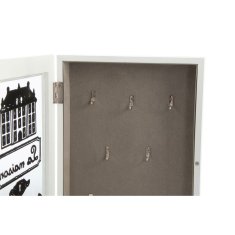 DKD Home Decor Omarica za ključe DKD Home Decor White Crystal MDF Wood 23 x 32 x 6 cm