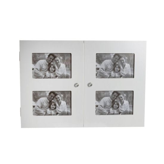 DKD Home Decor Prevleka DKD Home Decor Foto okvir Counter White (46 x 32 x 8 cm)
