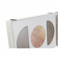 DKD Home Decor Prevleka DKD Home Decor 46,5 x 6 x 31,5 cm Črna zlata 2 enoti MDF les