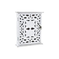 DKD Home Decor Omarica za ključe DKD Home Decor MDF bela (22 x 6 x 26 cm)