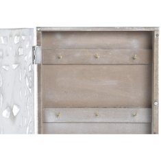 DKD Home Decor Omarica za ključe DKD Home Decor MDF bela (22 x 6 x 26 cm)