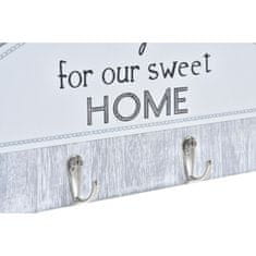 DKD Home Decor Stojalo za ključe DKD Home Decor Grey Metal MDF (39 x 4 x 19 cm)