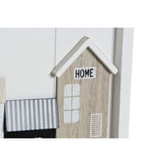 DKD Home Decor Stojalo za ključe DKD Home Decor Črni les MDF Bela (30 x 4 x 40 cm)