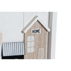 DKD Home Decor Stojalo za ključe DKD Home Decor Črni les MDF Bela (30 x 4 x 40 cm)