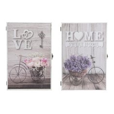 DKD Home Decor Omarica za ključe DKD Home Decor Kolo Siva MDF (20 x 6 x 30 cm)