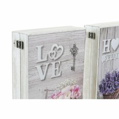 DKD Home Decor Omarica za ključe DKD Home Decor Kolo Siva MDF (20 x 6 x 30 cm)