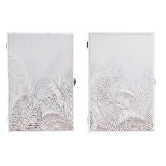 DKD Home Decor Omarica za ključe DKD Home Decor Grey MDF White (20 x 6 x 30 cm)