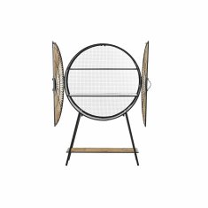 DKD Home Decor Bivak DKD Home Decor Black 80 x 27 x 130 cm Naravni kovinski ratan