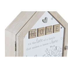 DKD Home Decor Omarica za ključe DKD Home Decor Natural MDF White (18 x 7,3 x 28 cm)