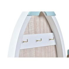DKD Home Decor Stojalo za ključe DKD Home Decor Wood White Celeste (28 x 3 x 38 cm)
