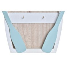 DKD Home Decor Stojalo za ključe DKD Home Decor Wood White Celeste (28 x 3 x 38 cm)