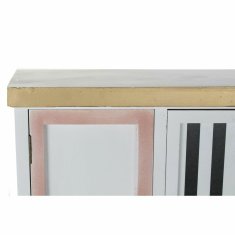 DKD Home Decor Bivak DKD Home Decor Bela Siva Les Oranžna Nebo modra (115 x 37 x 92 cm)