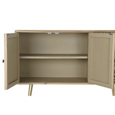 DKD Home Decor Bivak DKD Home Decor Naravni zlati kovinski les Zelena (120 x 35 x 81 cm)