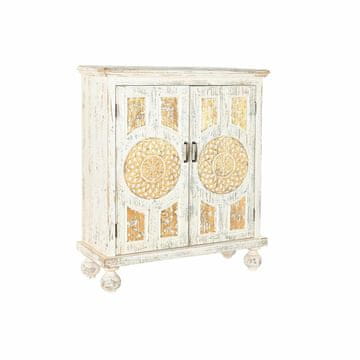 DKD Home Decor Bivak DKD Home Decor Bela zlata jelka MDF les 93,5 x 36,5 x 110 cm