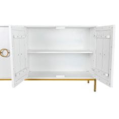 DKD Home Decor Bivak DKD Home Decor Bela zlata kovina Mango les 180 x 40 x 80 cm